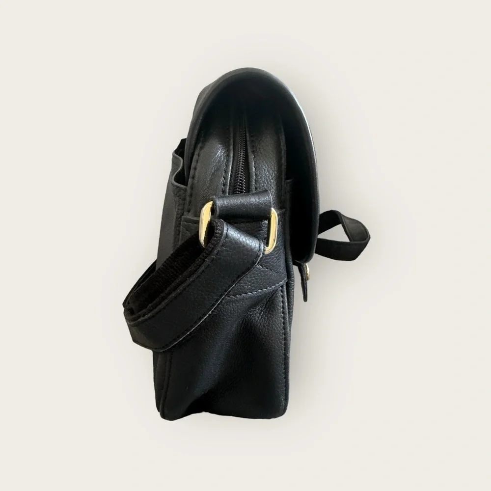 leather Longchamp crossbody bag